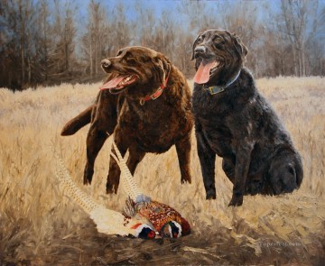 am097D13 動物 犬 Oil Paintings